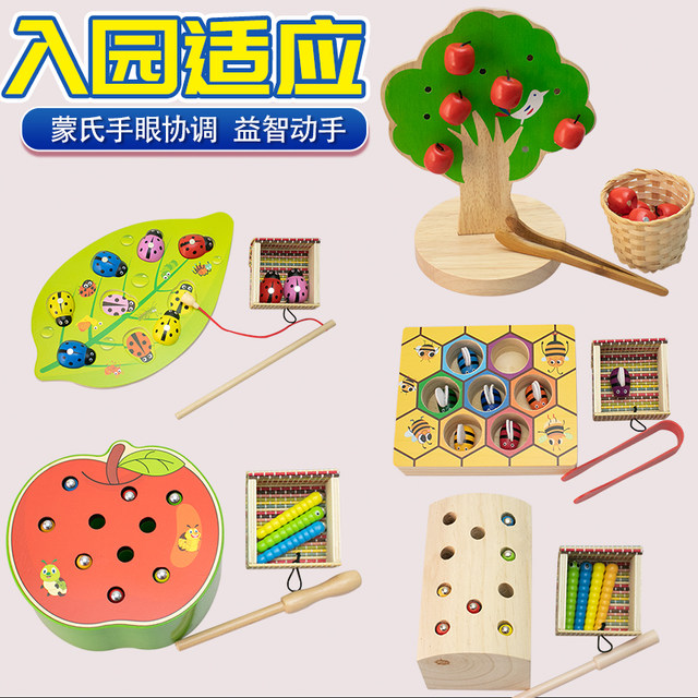 ເຄື່ອງຊ່ວຍສອນ Montessori ສໍາລັບຊີວິດປະຈໍາວັນ, ມືແລະຕາຈັບແມງໄມ້ປິດ