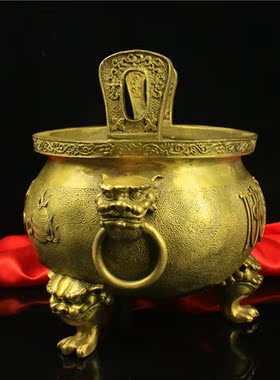 铜佛字香炉纯黄铜阿弥香蕉球穿上制服日语课