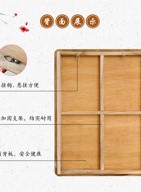 中国风特色蔚县剪纸成品彩色套色山水画相框千里江山图办公室挂画