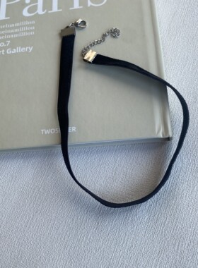 经典黑丝绒choker颈链项圈女颈带