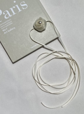 珍珠立体纱花朵choker锁骨链颈花