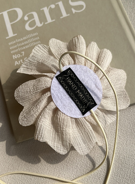 希腊女神～法式米色花朵项圈超仙颈花高级锁骨链choker配饰芭蕾风