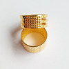 Copper Thimble Needle Hoop Cross Stitch Sewing Tool Ring