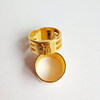 Copper Thimble Needle Hoop Cross Stitch Sewing Tool Ring