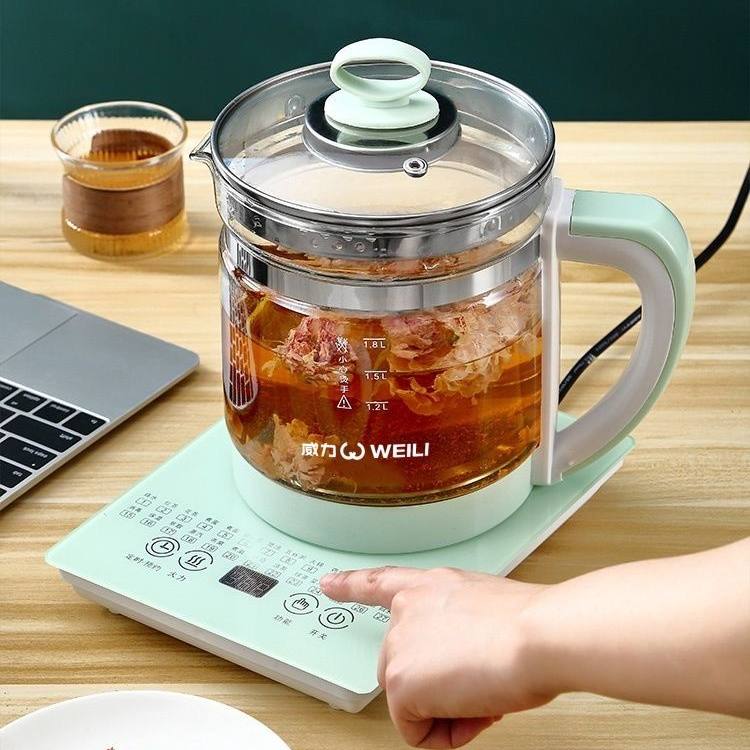 大容量威力养生壶多功能1.8L泡茶煎药壶全自动玻璃可定时预约煮茶