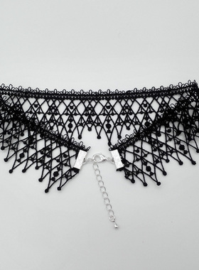 蕾丝黑色复古洛丽塔项圈脖子饰品