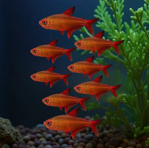 甜心柠檬灯鱼南美进口超级甜心热带鱼观赏鱼水草缸群游活体小型鱼 - 图0