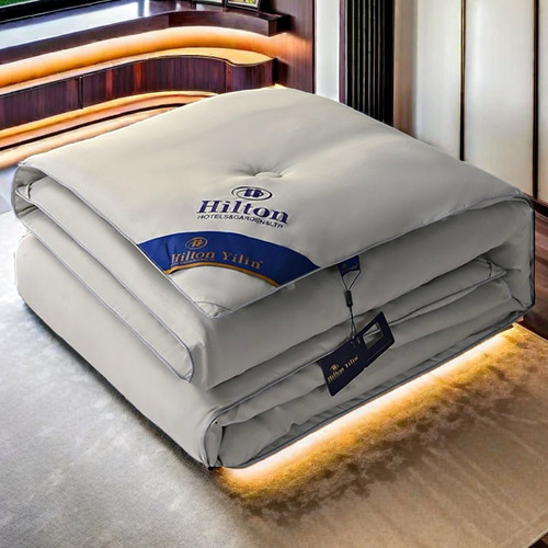 希尔顿酒店羽丝绒被冬季加厚保暖酒店春秋被6斤8斤单双人宿舍被 - 图3