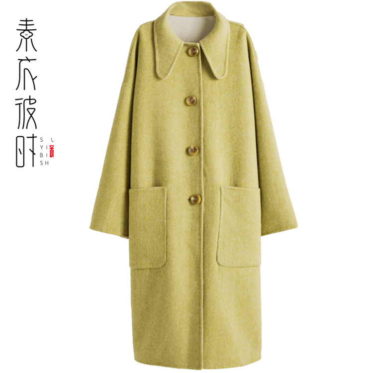 素衣彼时1621气质双面呢大衣服装裁剪图秋毛呢外套手工diy纸样板 - 图3