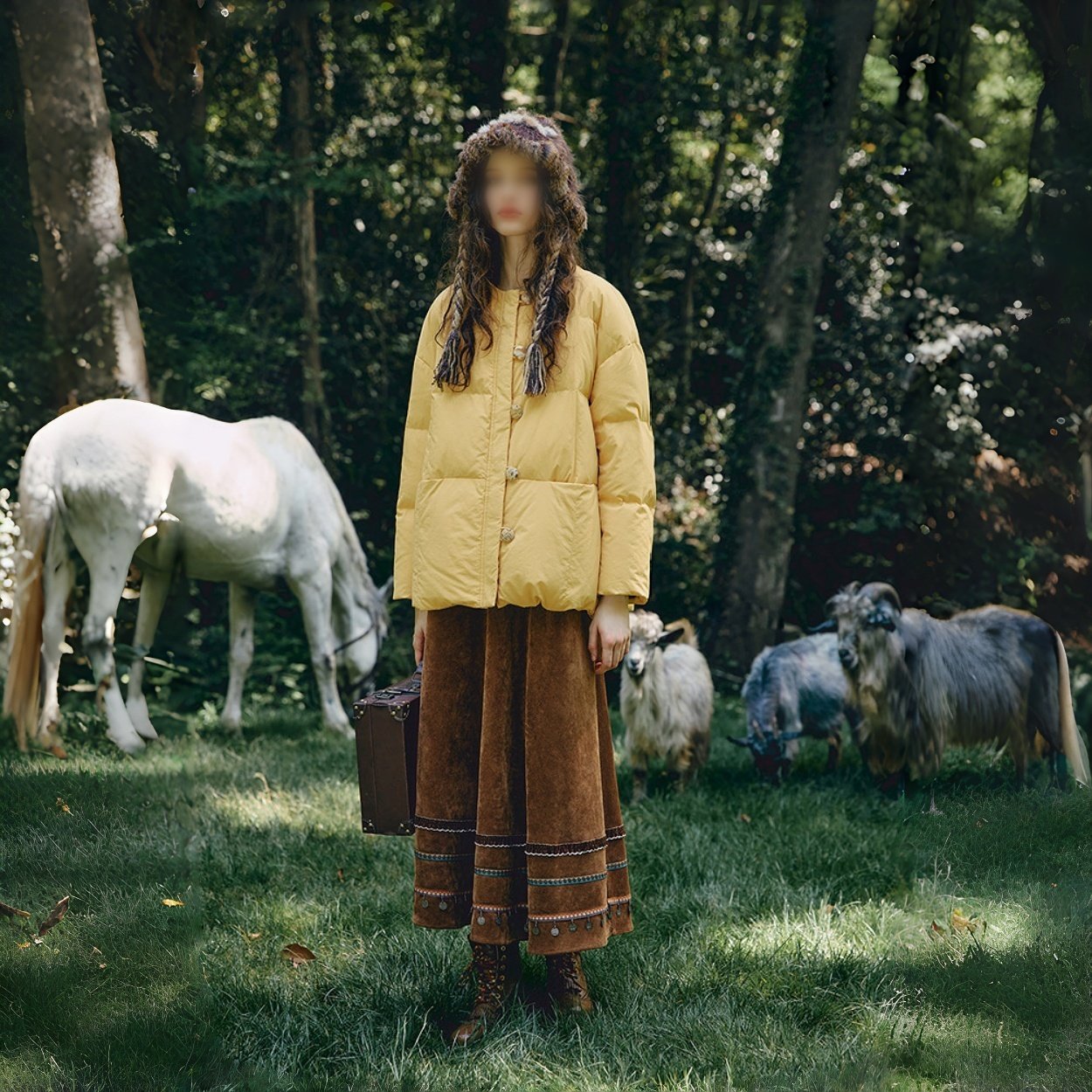 素衣彼时3721秋冬女羽绒服纸样都市休闲直筒圆领加围脖女外套样板,淘宝优惠券,粉丝福利购,淘宝优惠卷