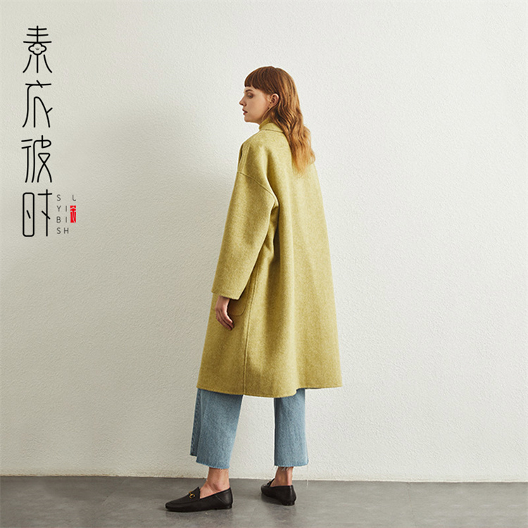 素衣彼时1621气质双面呢大衣服装裁剪图秋毛呢外套手工diy纸样板 - 图2