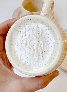 美国homer咖啡杯陶瓷下午茶杯碟乔迁礼物J