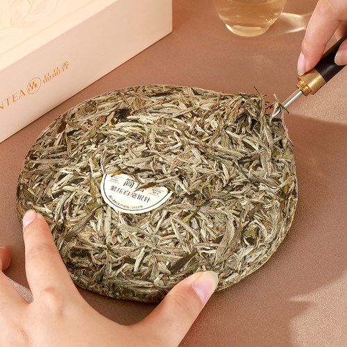 品品香福鼎老白茶2021白毫银针茶叶礼盒250g自己喝正品官方旗舰店 - 图3