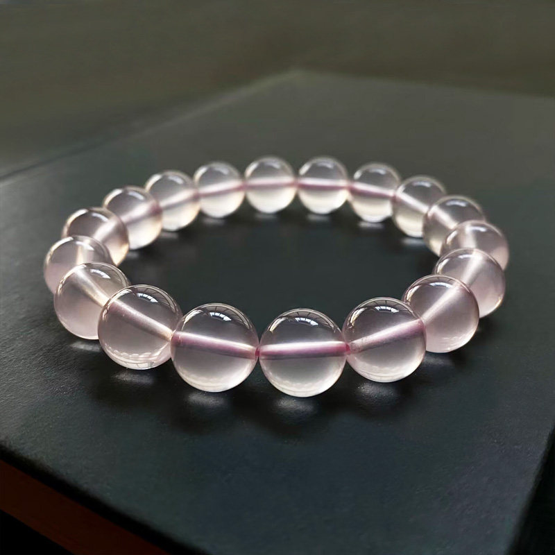 天然粉水晶手链 单圈冰种粉晶手链 果冻粉水晶手串 大颗粒招桃花,淘宝优惠券,粉丝福利购,淘宝优惠卷