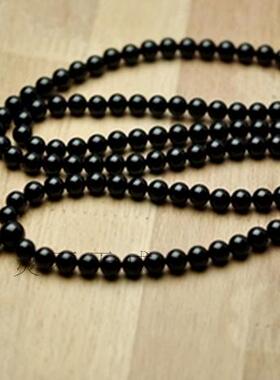天然佛珠手串多圈黑玛瑙
