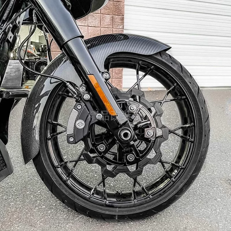 Подходящий передний брызговик переднего крыла для Harley Travel CVO Avenue Highway Gliding Road King, модифицированная передняя грязевая плитка 19/21 дюймов