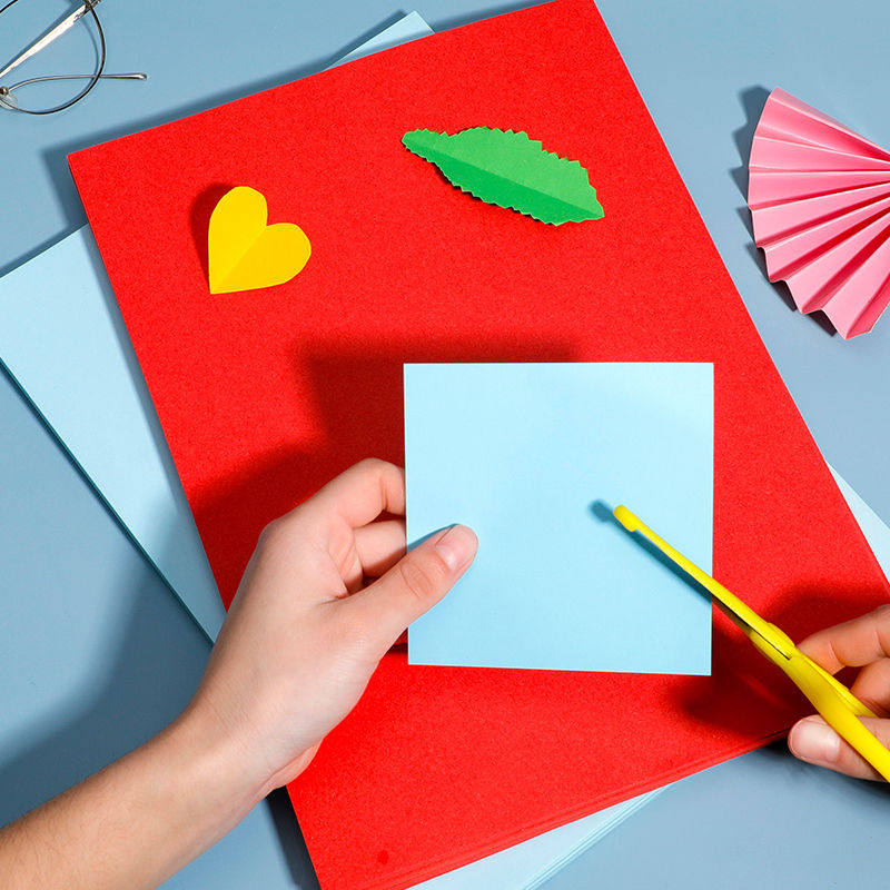 彩色A4复印纸彩纸混色彩色打印纸学生手工折纸卡纸幼儿园儿童剪纸,淘宝优惠券,粉丝福利购,淘宝优惠卷