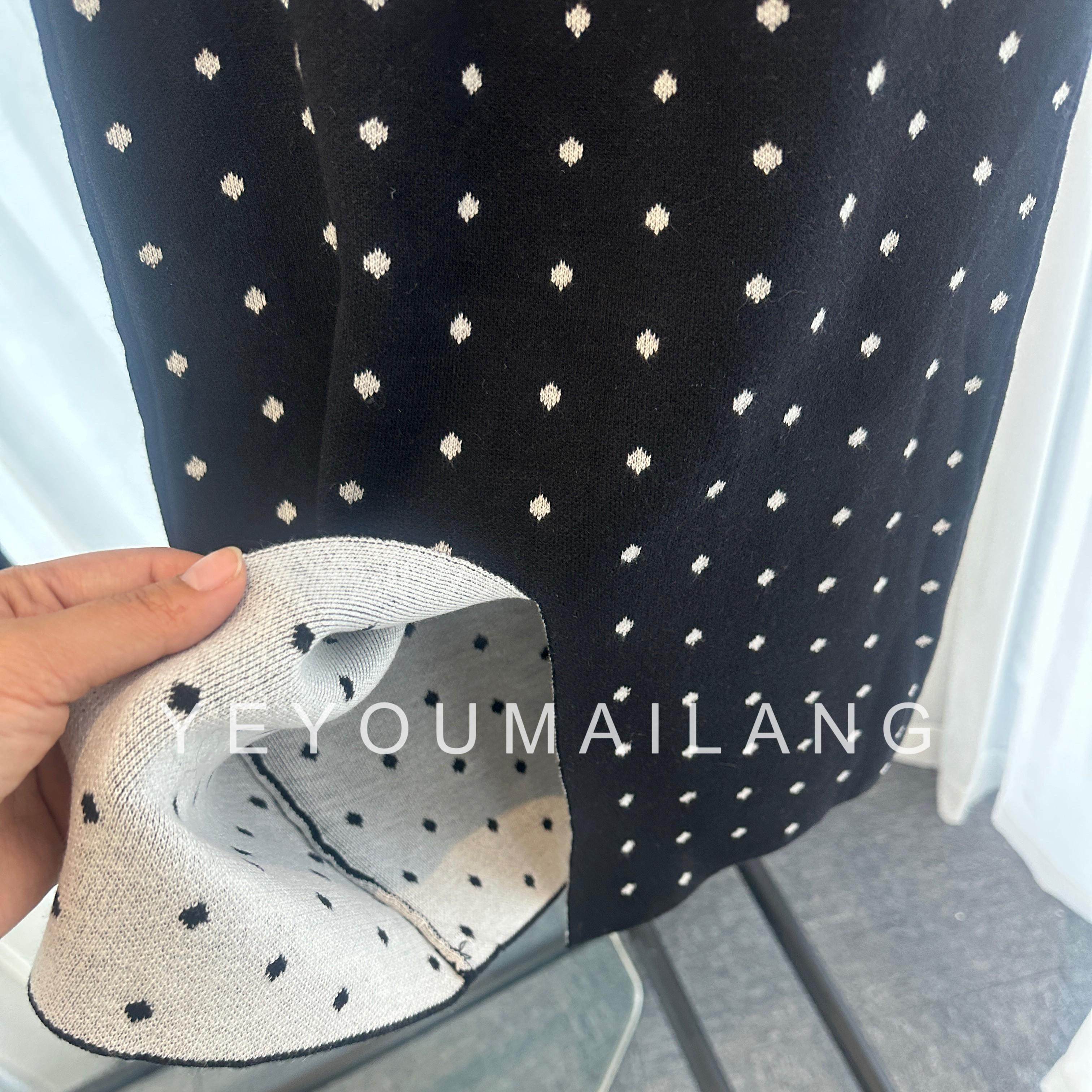 【miu系波点】波点丝光羊毛混纺包臀半身裙,淘宝优惠券,粉丝福利购,淘宝优惠卷