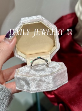 澳洲天然水晶欧泊三石戒指S925精工银戒托需要告知圈口小众设计