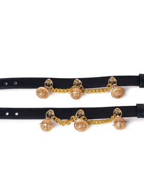 铃铛项圈女猫咪耳朵宫铃皮革项链