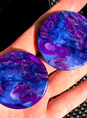 舒俱来皇家紫星际蓝苏纪石吊坠