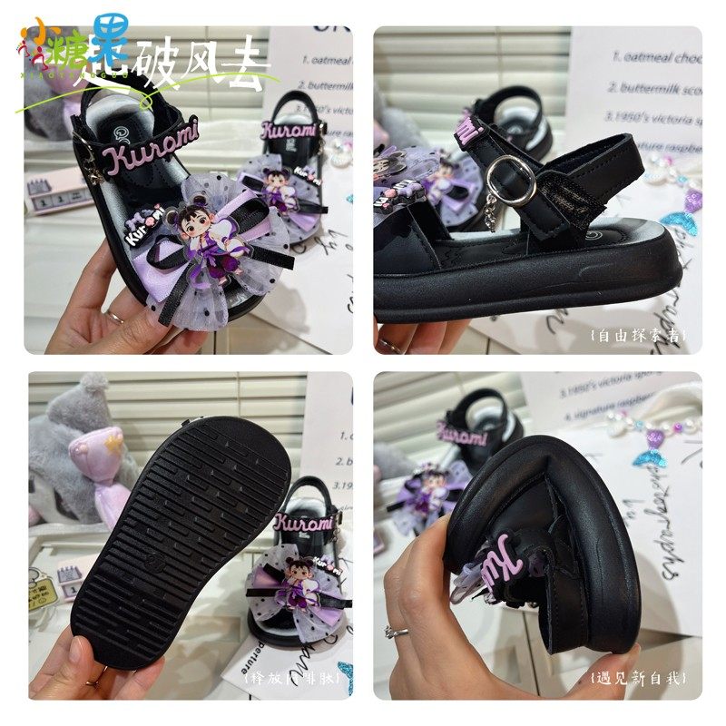 女童凉鞋夏款2026新款女孩女宝夏季黑色公主罗马鞋宝宝儿童鞋女款,淘宝优惠券,粉丝福利购,淘宝优惠卷