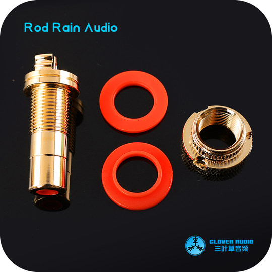 Rodyu original bright gold pure copper rca audio port