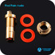 Rodyu original bright gold pure copper rca audio port