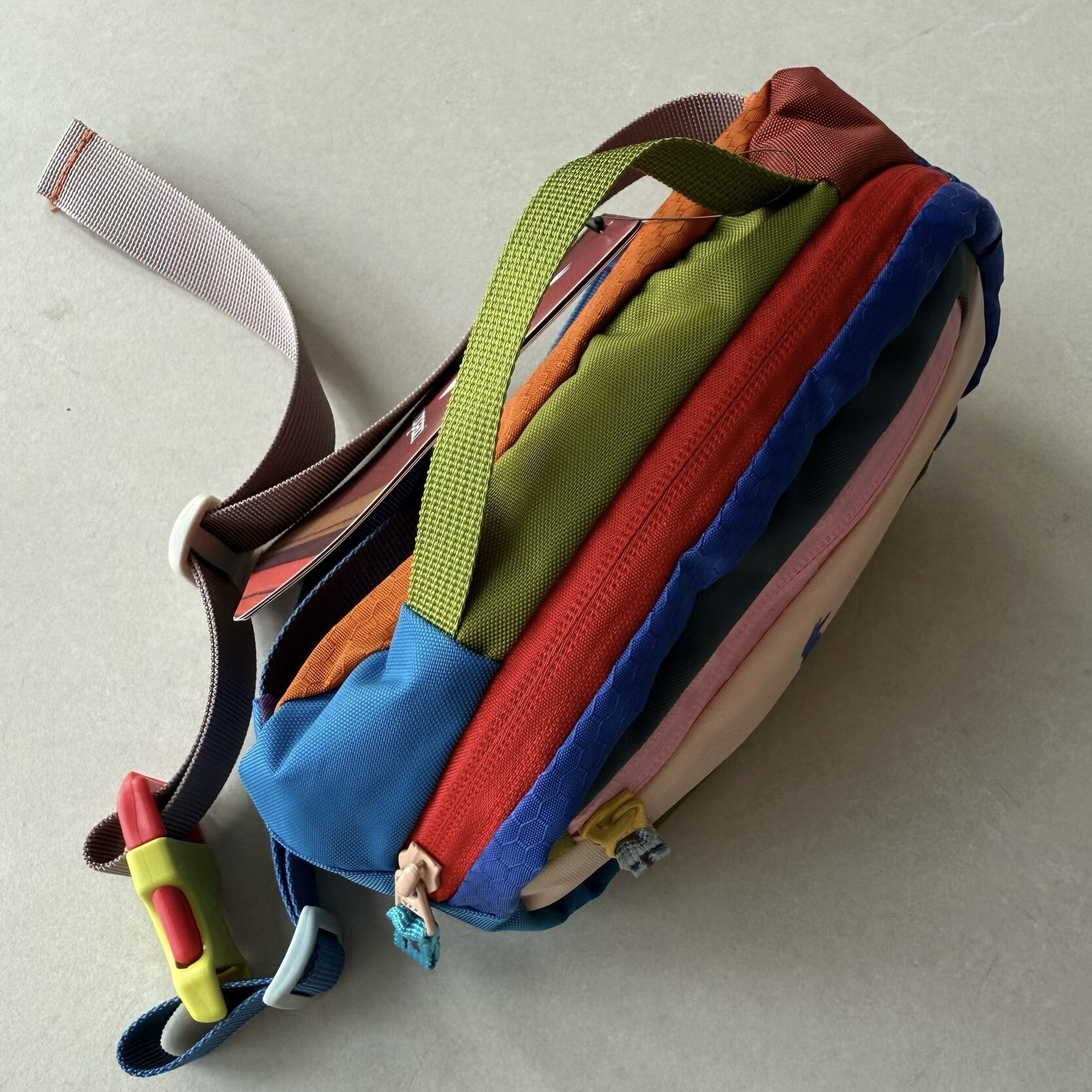 Alpaca trendy brand dopamine color matching chest bag and waist bag