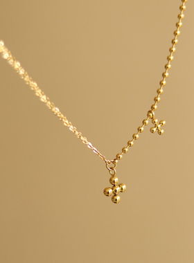 金珠拼接链项链圆珠项链