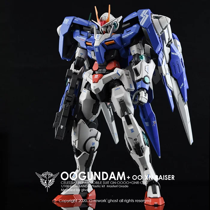 包邮 炎水贴 GHOST版 MG OO GUNDAM RAISER 00R  高达 荧光 水贴 - 图1