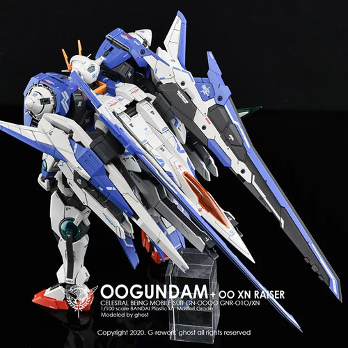 包邮 炎水贴 GHOST MG 限定 00强化 XN Raiser 00R 荧光 水贴 - 图0