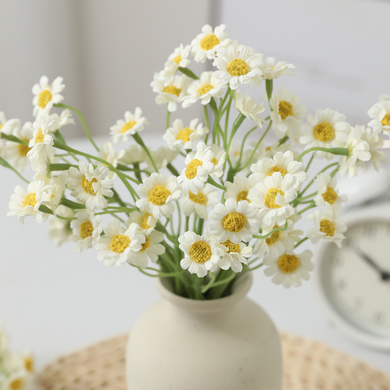 ins小雏菊花束仿真花假花干花摆设客厅餐桌卧室桌面插花装饰摆件-图1