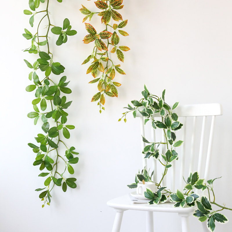 仿真藤条绿植树枝 ins风壁挂藤蔓遮挡空调水管假树叶吊顶装饰道具,淘宝优惠券,粉丝福利购,淘宝优惠卷