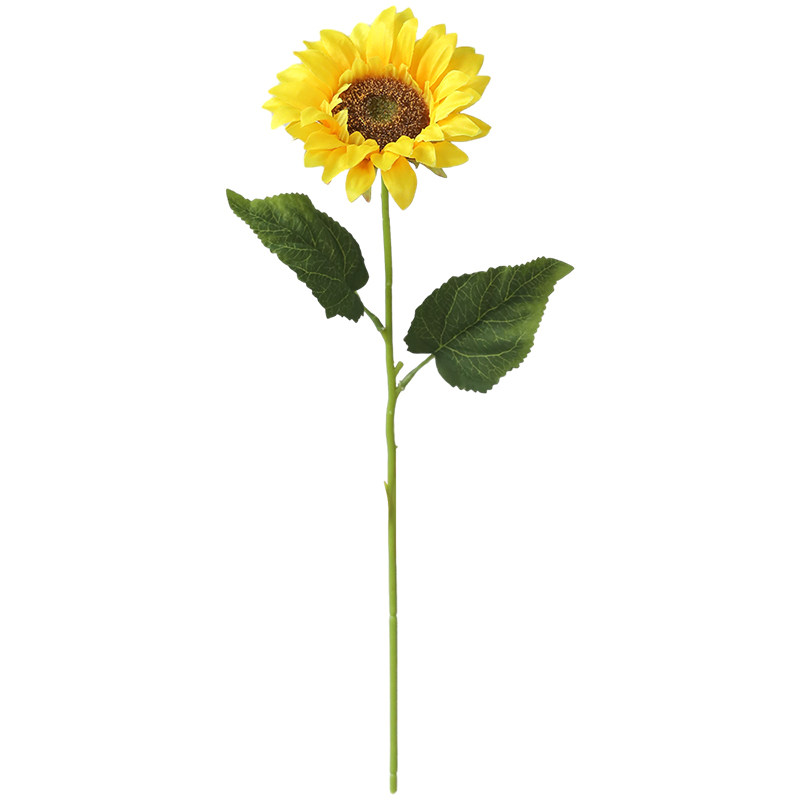 高档单支向日葵装饰花卉仿真花假花摆设客厅餐桌花艺装饰插花摆件,淘宝优惠券,粉丝福利购,淘宝优惠卷