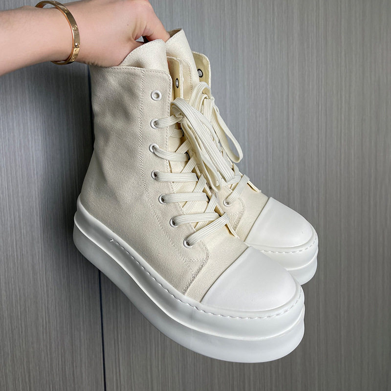 经典高帮潮鞋男网布鞋厚底增高板鞋时尚百搭网红短靴,淘宝优惠券,粉丝福利购,淘宝优惠卷