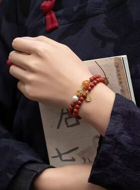 白马寺文创南红玛瑙本命年手串
