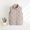 Down cotton vest for women in autumn and winter, middle-aged mother's loose short vest for outer wear, warm little man's jacket