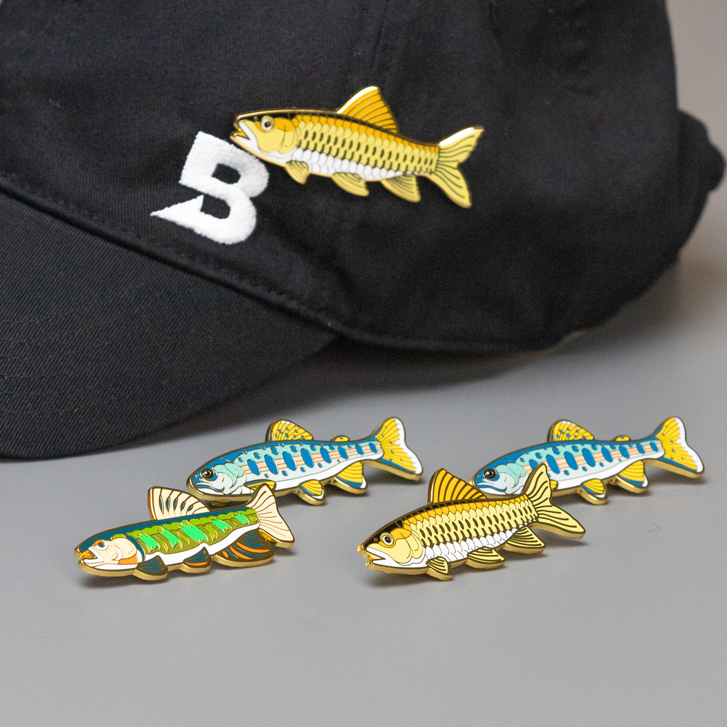 路亚钓鱼金属徽章个性马口军鱼鳟鱼士气臂章背包贴章鳜鱼,淘宝优惠券,粉丝福利购,淘宝优惠卷