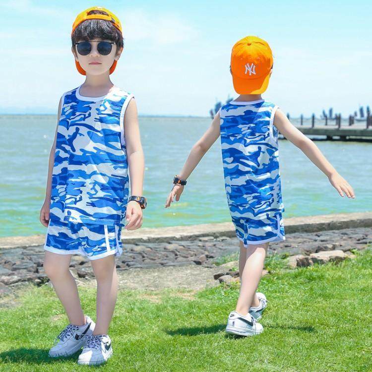 男童无袖套装夏季冰丝背心外穿速干网眼超薄款中小儿童潮迷彩套装,淘宝优惠券,粉丝福利购,淘宝优惠卷