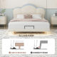 Suspended Bed Yalan Technology Leather Art Bed Solid Wood Bed