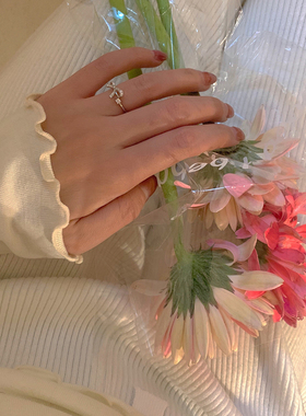 925银春季蝴蝶戒指女时尚个性ins