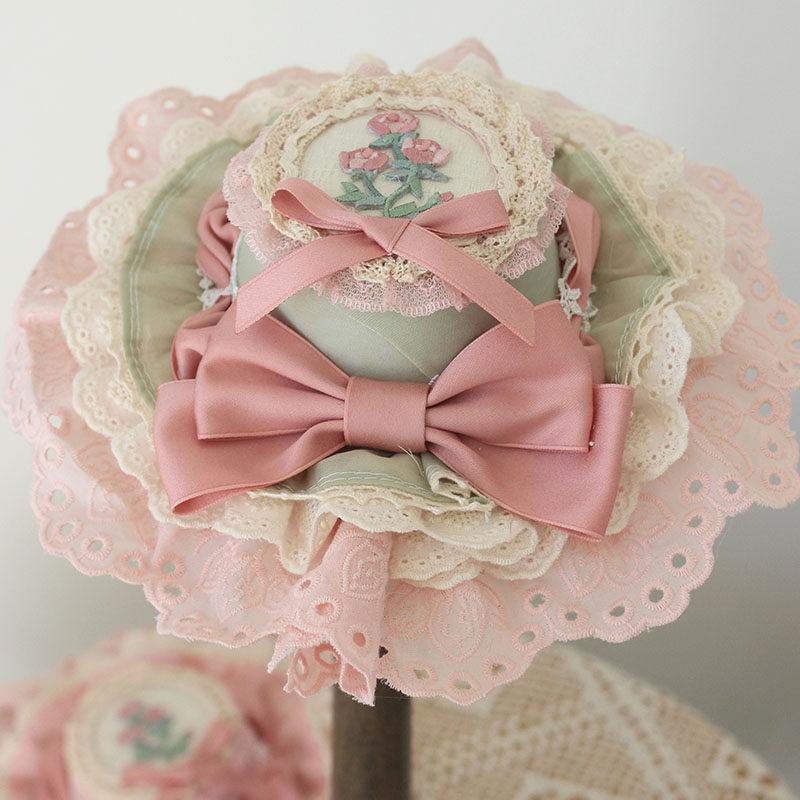 全色四时花手工小礼帽lolita少女发饰优雅软妹lo娘茶会甜美小帽子,淘宝优惠券,粉丝福利购,淘宝优惠卷