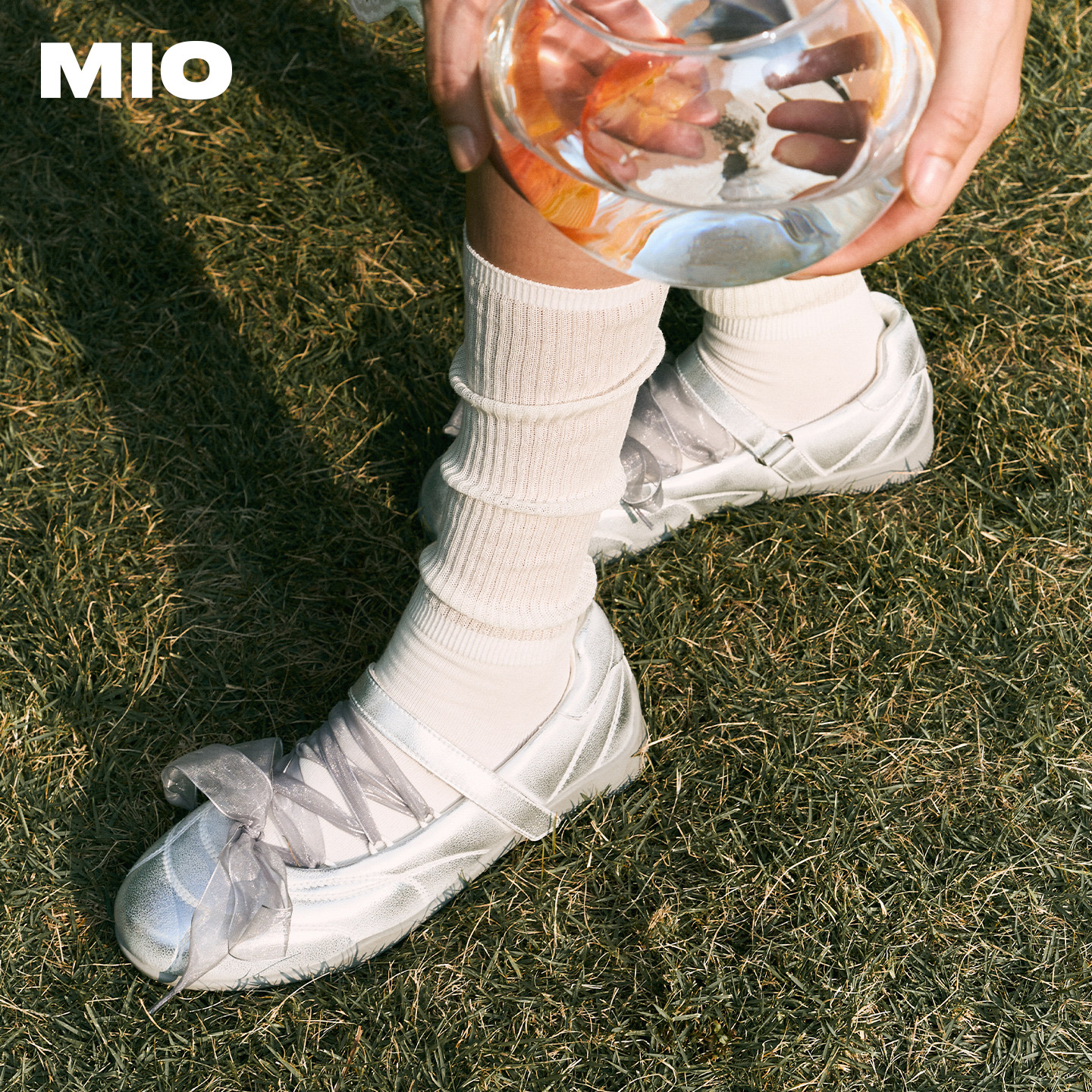 宋雨琦赵昭仪同款MIO米奥女鞋绑带单鞋时尚银色芭蕾鞋运动玛丽珍,淘宝优惠券,粉丝福利购,淘宝优惠卷