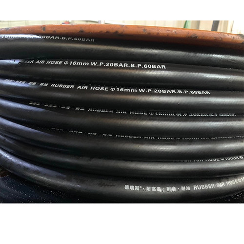 德瑞斯牌光面橡胶水管防爆耐磨耐油耐高温黑橡胶软管4分6分耐高压 - 图2