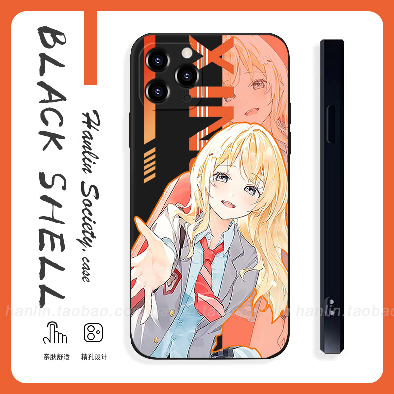 四月是你的谎言宫园薰适用iPhone15pro华为nova11小米14少女心vivoX80全包OPPOA97苹果14红米K60二次元手机壳