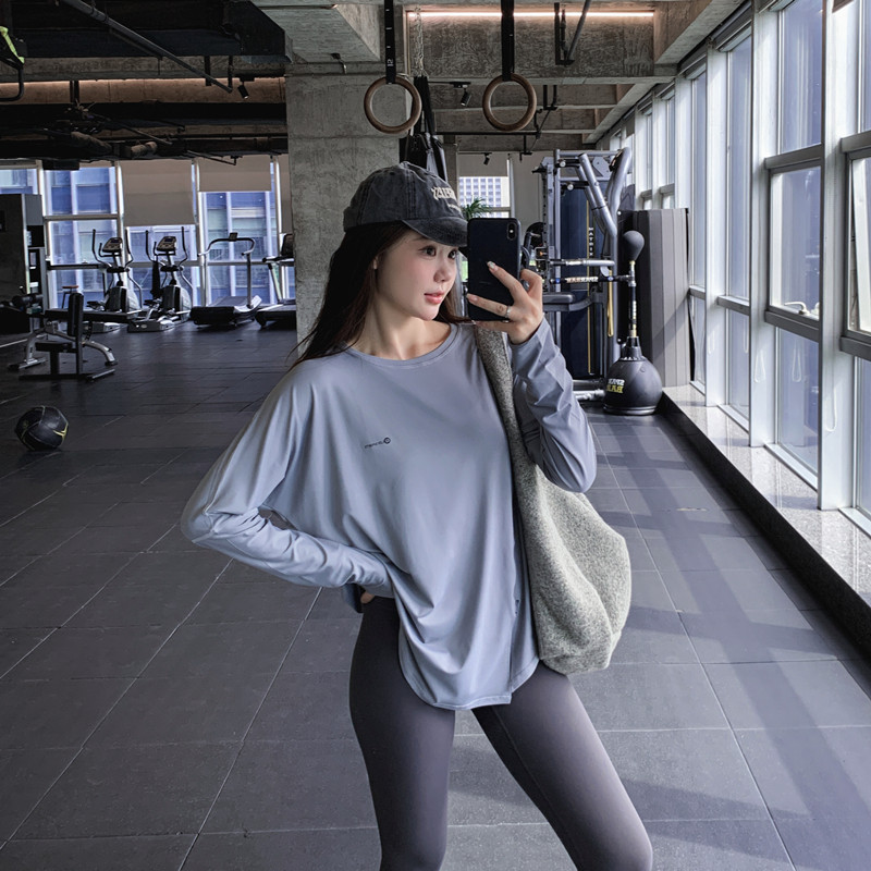 显瘦大码胖mm健身服女纯色宽松运动T恤速干跑步瑜伽服上衣遮屁股,淘宝优惠券,粉丝福利购,淘宝优惠卷