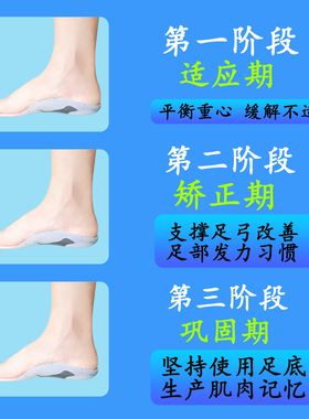 儿童足后跟内外翻矫正鞋垫加绒可裁剪宝宝扁平足运动内八纠正XO腿