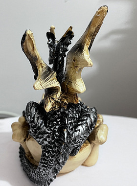 新款跨境现代简约树脂龙牙船雕塑摆件家居办公龙船收纳树脂工艺品