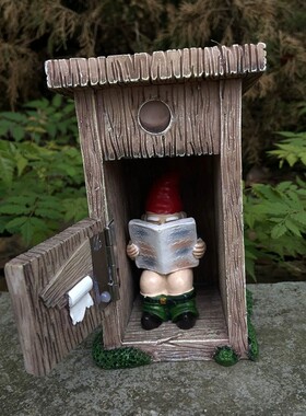 小矮人看报厕所没关门